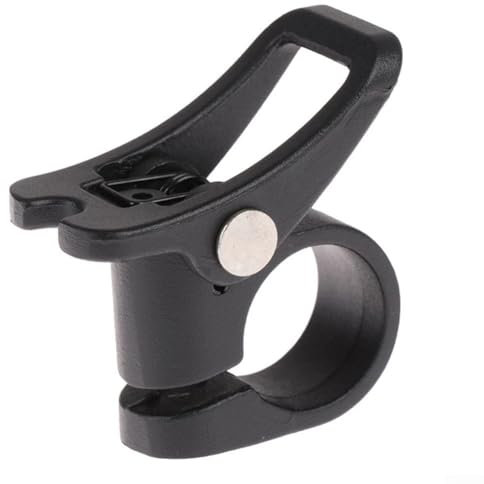Gancio per scooter elettrico, gancio pieghevole anteriore in lega, accessorio per scooter elettrico da 21,6 cm, parte di ricambio per scooter elettronico (A ha scanalatura a U)