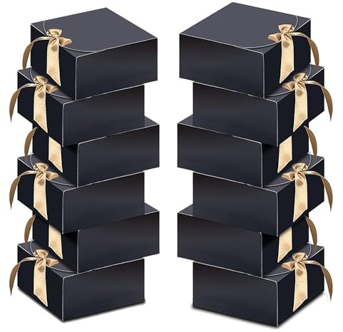 Goomp 10 Stück Geschenkbox,Geschenkbox mit Deckel 31 x 25 x 8 cm Geschenkboxen Set Brautjungfer Vorschlag Box für Hochzeit Geschenk Geburtstag Weihnachten