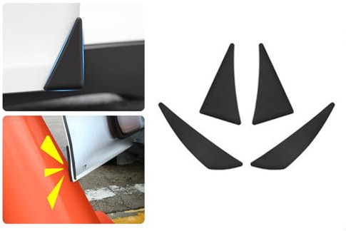 Car Door Protector for Tesla Model 3 Model Y Strip Guard Scratch Protector Crash Blade Anti-Collision Auto Accessories Car Door Corner Edge Guards (Model Y(4PCS Front + Rear))