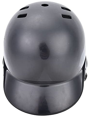 Sport Baseball Schlaghelm Schutzausrüstung mit Riemen für Erwachsene Kinder Teenager (Schwarz)