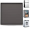 MeYuxg Alfombrilla de Silicona para frigorífico, 60 x 60 cm, con Borde, Color Gris, Bandeja de Goteo para frigorífico, Mini Alfombrilla para lavadoras, secadoras, neveras, armarios de Vino, Agua,