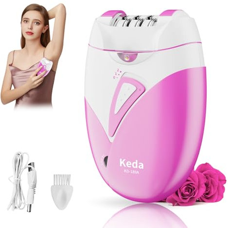 Epilierer Damen,Tragbarer Schnurloser epilierer damen mit LED-Licht für Mädchen,Für Körper und Gesichtsepilierer Damen,Für Epiliergeräte für Gesicht, Achselhöhlen, Arme und Bikinizone.