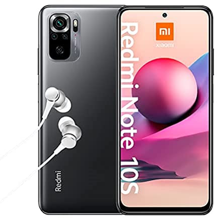 Xiaomi Redmi Note 10S (pantalla FHD+ de 6.4, memoria interna de 64GB, 6GB de RAM, cámara trasera cuádruple de 64 MP, cámara frontal de 13 MP, SIM dual, Android 11) (Reacondicionado)