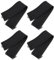 Holibanna 4 Pezzi Protezione Del Filo Bloccanti Delle Telecamere Di Sicurezza Morsetto Regolabile Per Lavello Manicotto Per L'organizzazione Dei Cavi Passacavo Nero Black Neoprene