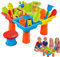 LearnLyrics Kindersandtisch - Outdoor Sand- und Wasserspielplatz Für Kinder,Strandspielset Lernspielzeug Sinnesanregung Badespiel-Zubehör Für Kinder Gartenunterhaltung