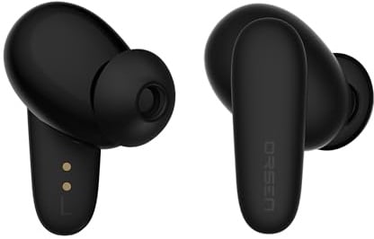 ORSEN T3 Bluetooth-Kopfhörer, kabellose Ohrhörer Mit Ladekoffer, Bluetooth 5.1, 6 Stunden Spielzeit, komfortabler Sitz, Geräuschunterdrückung, Schwarz