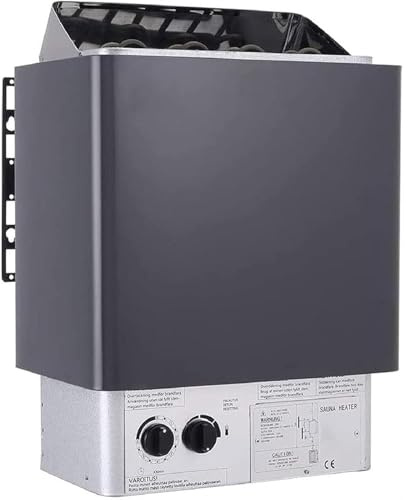 Saunaofen Edelstahl-Saunaofen, Saunaofen mit interner Steuerung, Nass- und Trockensaunaofen, Saunaraumausstattung, Temperatur einstellbar for Dampfbad, Hotel, Spa(8kw)