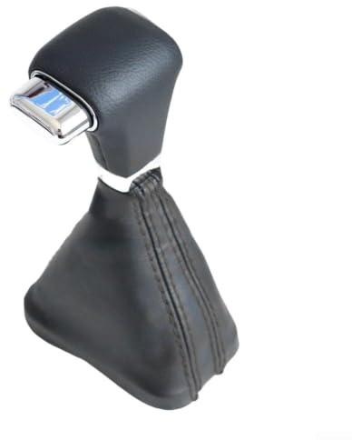 Funda para palanca de cambios para coches automáticos diseñada para Skoda, para Tiguan, Passat, Magotan y, proporcionando mejora interior (línea negra)