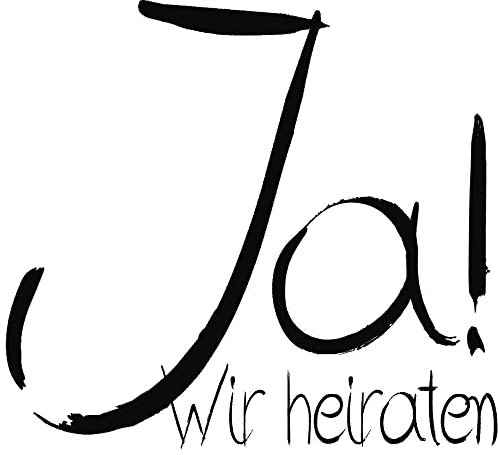 Rayher - 2872700 - Stempel , Ja! Wir heiraten , 6x6 cm