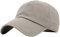 KBETHOS KB-Low LGY Classic Baumwolle Papa Hut Einstellbare Plain Cap. Polo Style Low Profile (unstrukturiert) (Classic) Hellgrau Einstellbar