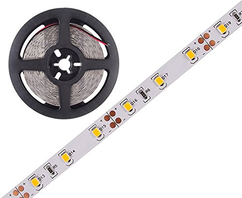SET: LED Stripe, LED Streifen, LED Strip 12V Roll 2m 300/5m LED 3528 24W/5m 610/5m Lumen IP20, DC Jack (2m Warmweiss)
