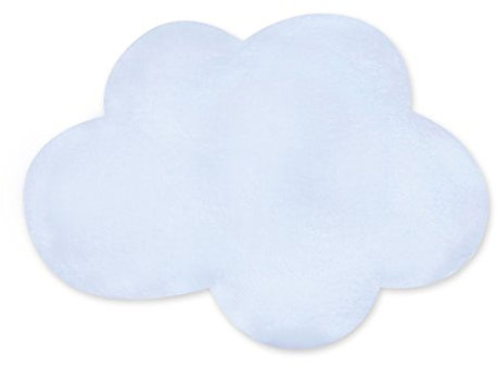 Bemini by Baby Boum 224CLOUD61SF Teppich / Krabbeldecke Wolke SOFTY CLOUD frost 82 x 110 cm ,blau