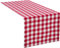 REDBEST Tischläufer, Tischdecke Landhaus karo Nashville rot Größe 40x170 cm - strapazierstark, langlebig, glattes Gewebe, mit Kuvertsaum (weitere Farben, Größen)