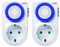 SIMON - Pack 2 Mini Programador Analógico Diario, Enchufe Temporizador Programable, Compacto y Analógico, Intensidad 16A, 230V/50Hz, Color Blanco (2 Unidades)