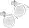 kwmobile E27 Lampenfassung mit Deckenbefestigung Set - 2x Lampenaufhängung Weiß mit 80cm Kabel und Schraubring - Schnurpendel Pendelleuchte Lampe