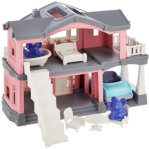 Bigjigs- House Playset-Pink Variedad Playsets, Multicolor (GTPHSP1347)