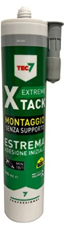 X-Tack - Le montage extrême sans support - Tec7 - Cartouche de 290 ml Gris