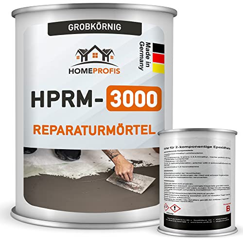 Home Profis® HPRM-3000 Reparaturmörtel auf Epoxidharz Basis (20 kg) Fugenmörtel Epoxidharzmörtel Reparaturspachtel Pflasterfugenmörtel Bereichsausbesserung Spachtelmasse
