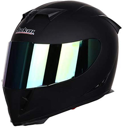 Integralhelm Mountainbike integralhelm getöntes visier mit Doppelscheibe Stilvoller Rennhelm mit Schnellverschluss Casco Moto Motorradhelme Herren/Damen Integralhelm