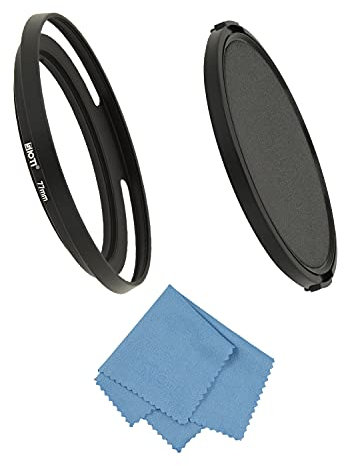 SIOTI 77mm Objektivhaube, 77mm ultradünne Objektivhaube, Vented+Alumina Material+Modisch, Reinigungstuch+Objektivkappe, kompatibel mit >12mm Fokus Weitwinkel Objektiv mit Gewinde (UT-77mm)