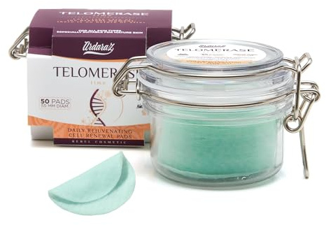 Ardaraz Zellerneuerungsscheiben mit Telomerase und Gluconolacton. Verjüngende, mit peelender Gesichtswasser. Sanfte Peeling-Scheiben für die tägliche Anwendung 50 pc