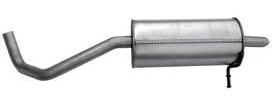 IZAWIT 23.141 Endschalldämpfer Hinten Kompatibel mit VW Fox Schrägheck 5Z1, 5Z3, 5Z4 5Z6253609D