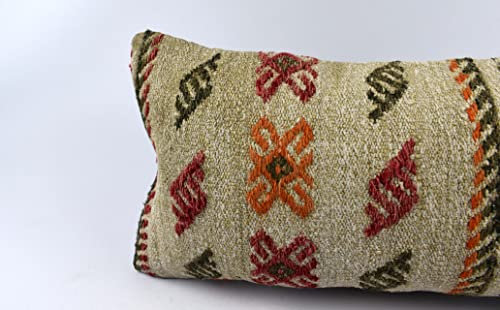 Kelim Kissen 30x60 cm Kissenbezüge Türkisch Handgewebt Kelim Kissenhülle Dekokissen Sofakissen Zierkissen Kelim Teppiche Kissenbezüge code 4907
