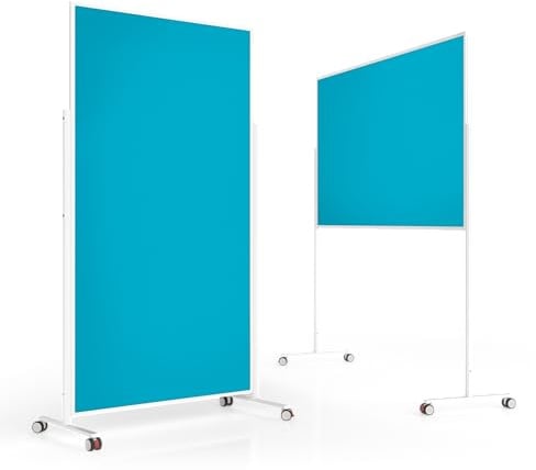 magnetoplan | Design-Moderationstafel VarioPin | Tafelformat 1800 x 1000 mm | Filz | türkis