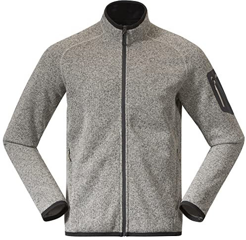 Bergans Kamphaug Gestrickte Jacke Herren grau