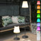 light to hope Solar LED Stehlampe Dimmbar, Solar und USB Aufladbar Outdoor Stehlampe, Warmweiß und RGB Akku Kabellos Solarlampen IP44 Wasserdicht für Außen, Terrassen, Garten