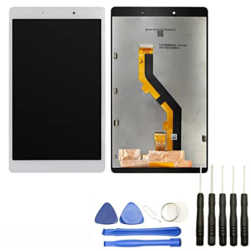 Visiodirect - Ecran Complet: Vitre Tactile + écran LCD Compatible avec Samsung Galaxy Tab A 8.0 2019 SM-T290 Taille 8 Blanc + Kit Outils