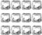 Healeved Gaskochfeld Schutzmatten - 50Pcs Stück Gasherd Abdeckungen, Gasherd Matten, für Kochfelder, Gasherde, Brenner - Einweg Spritzschutz Folie Brenner Cover Protector
