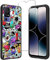 LYZXMY Funda para TCL 40 SE (6.75) + Protector de Pantalla Vidrio Templado Película Protectora - Negro Carcasa Silicona TPU Suave Caso Case - Monster