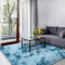 SOANNY Hochflor Wohnzimmer Teppich, Waschbar Anti-Rutsch, Flauschige Moderne Langflor Shaggy Teppich für Schlafzimmer & Kinderzimmer, Bettvorleger Matte, 90x150 cm, Dunkelblau