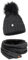 ELIMELI® Mütze Schal Damen Winter Kombi Set - Warme Strickmütze Mit Bommel und Schal - Slouch Strick Beanie Bommelmütze (Dunkelgrau)