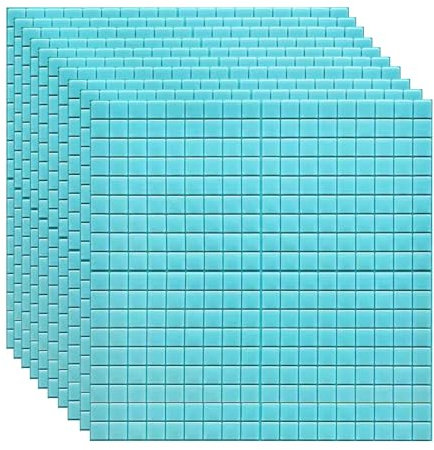 HAILM 10 Pieces/4.9 Sqm 3D Wallpaper Self Adhesive Foam, 3D Wall Panels Peel And Stick, 70X70cm, Wall Stickers Interior Wall Décor, DIY Easy To Cut, 8 Color Options,Navy Blue