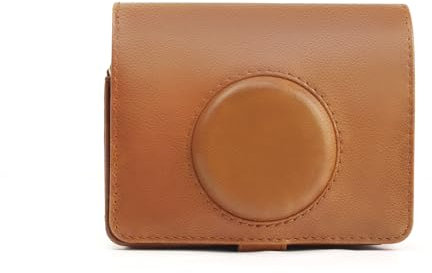 Aisnyho Instant Mini EVO Case,Camera Protective Case Bag for Fujifilm Instax Mini EVO with Shoulder Strap (Brown)