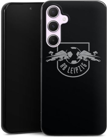 DeinDesign Silikon Hülle kompatibel mit Samsung Galaxy A55 5G Case schwarz Handyhülle Offizielles Lizenzprodukt RB Leipzig Logo