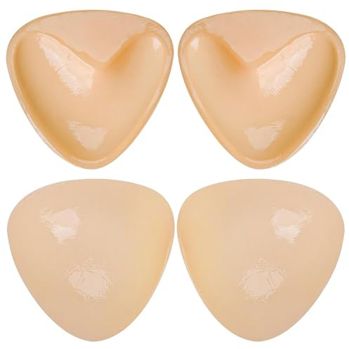 Stick on Bra Push up 2 Pairs Stick on Push up Bra, Boost Cups Stick on Sided Adhesive Push up Pads Reusable Stick on Bra Pads Waterproof Silicone Push up Bra In, Women's Adhesive Bra Boost