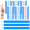 500Pcs Eintrittsbänder Einlassbänder,Wasserdicht Event Armbänder,Party Kontrollbänder,Bedruckbar Securebänder,Einlassbändchen zur Kontrolle und Sicherheit,Veranstaltungen und Events-Blau