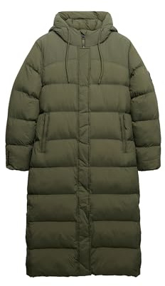 Superdry Damen Langer Ripstop-Steppmantel