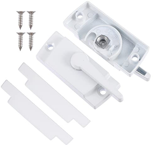 Serratura for Porta Scorrevole 2 Set Serrature for Finestra Antiscivolo Serratura for Anta Scorrevole Verticale Foro Centrale Serrature for Finestre for Finestre Scorrevoli Finestre a Doppia Anta Serr