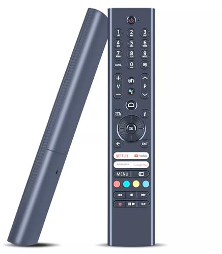 AULCMEET RC45190 30111985 Telecomando Sostitutivo Vocale Compatibile con Telefunken 4K OLED Smart TV 23809632 D40F550X2CW XHY221103962