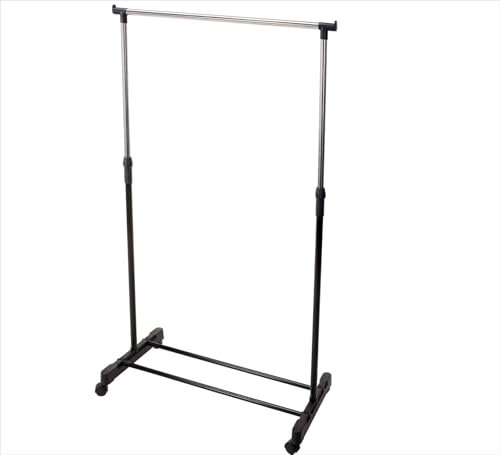 Kleiderständer auf Rollen Garderobenständer höhenverstellbar bis 160x80x43cm