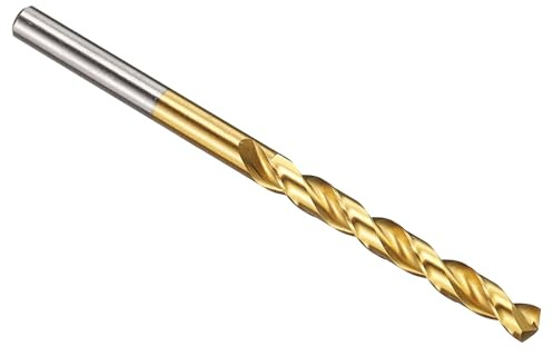 PATIKIL 5.5mm Foret Hélicoïdal, Mèche M42 8% Cobalt Acier Rapide, Tige Droite 135° Revêtement Nitrure de Titane (TiN) pour Métal Acier Inoxydable, Forets à Métaux à Haute Dureté, 1 PCS