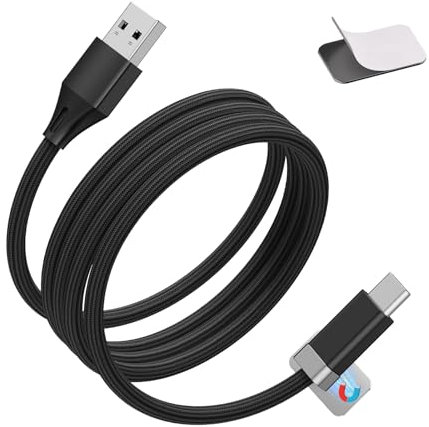 Magtame Staycable USB a USB C Cable con soporte magnético, 3.3FT/1M USB A a Tipo C, cable de carga rápida y sincronización de datos sin enredos, compatible con i-Phone 15 16 Pro Max