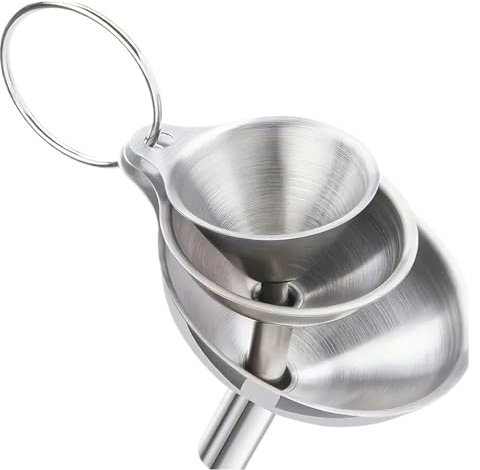 Stainless steel funnel Stainless Steel Kitchen Tool Set 5 Pack With Funnels Wine Drains Whisk Cleaning Brushes