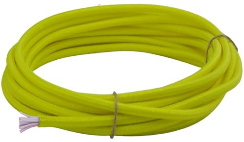 PES Polyester Expanderseil 6mm Gummiseil Multiflex Gummileine Planenseil Gummikordel Made in Germany 10m-100m (Gelb, 20m)