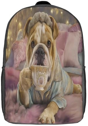 kaiyun Chien Sacs À Dos,Tasse à thé scintillante Voituretable Avec Boucle De Réglage Pour Garçons Et Filles,17inch Léger Décontracté Sac De Voyage