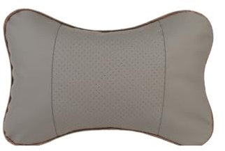 QWWQYDY Nackenkissen Auto 2 Stück Auto-Nackenkissen, Kopfstütze for den Kopf, gefüllt mit Fasern, Universal-Autokissen(Gray)